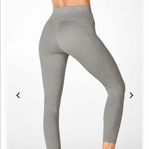 Fabletics High-Waisted Powerhold 7/8 in Grey